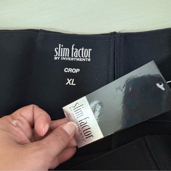 Investments Black Split Hem Women's Pants - Picture 5 of 7